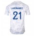 Frankrijk Lucas Hernandez #21 Voetbalkleding Uitshirt WK 2022 Korte Mouwen